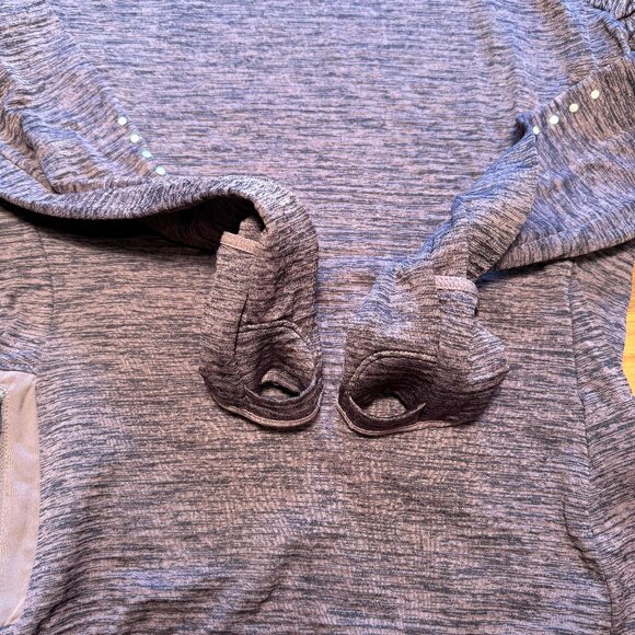 Nike Dri Fit Thermal Running Top, Turtleneck, Purple Heather, Small - Picture 5 of 11